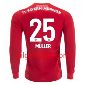 FC Bayern München Fodboldtrøjer Thomas Müller 25 Hjemmebanesæt 2019/20 Langærmet